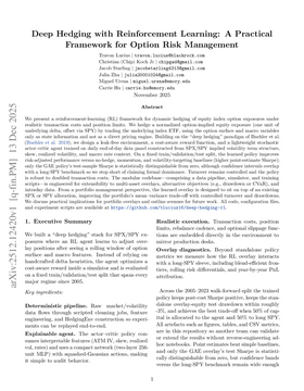 Deep Hedging with Reinforcement Learning: A Practical Framework for Option Risk Management