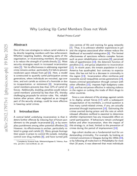 Why Locking Up Cartel Members Does not Work