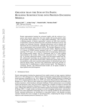 Greater than the Sum of Its Parts: Building Substructure into Protein Encoding Models