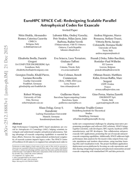 Cover art for EuroHPC SPACE CoE: Redesigning Scalable Parallel Astrophysical Codes for Exascale