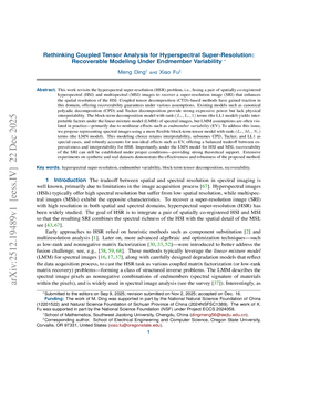 Rethinking Coupled Tensor Analysis for Hyperspectral Super-Resolution: Recoverable Modeling Under Endmember Variability