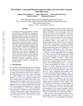 MauBERT: Universal Phonetic Inductive Biases for Few-Shot Acoustic Units Discovery