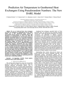 Podcast cover for "Prediction Air Temperature in Geothermal Heat Exchangers Using Pseudorandom Numbers: The New DARL Model" by C. Ramírez-Dolores et al.