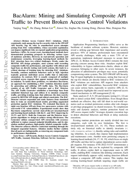 Cover art for BacAlarm: Mining and Simulating Composite API Traffic to Prevent Broken Access Control Violations