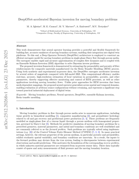DeepONet-accelerated Bayesian inversion for moving boundary problems
