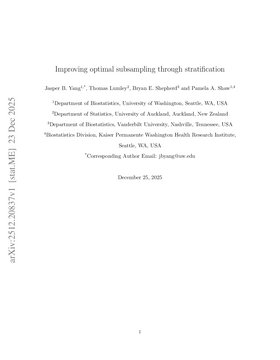 Improving optimal subsampling through stratification