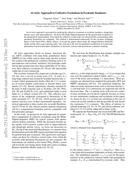 Ab initio Approach to Collective Excitations in Excitonic Insulators