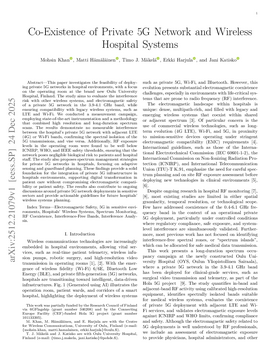 Co-Existence of Private 5G Network and Wireless Hospital Systems