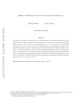 Difference-in-Differences in the Presence of Unknown Interference