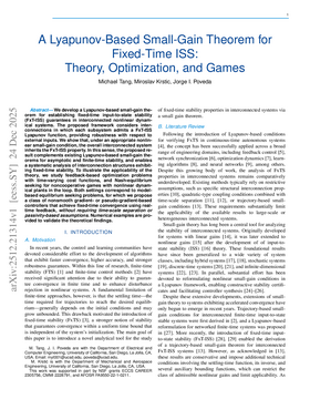 A Lyapunov-Based Small-Gain Theorem for Fixed-Time ISS: Theory, Optimization, and Games