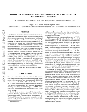 Contextual Biasing for LLM-Based ASR with Hotword Retrieval and Reinforcement Learning