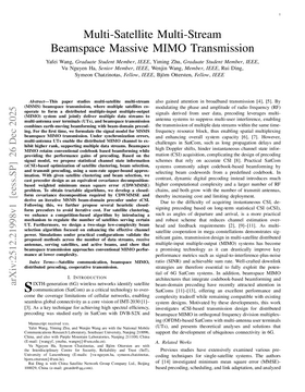 Multi-Satellite Multi-Stream Beamspace Massive MIMO Transmission