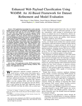 Cover art for Enhanced Web Payload Classification Using WAMM: An AI-Based Framework for Dataset Refinement and Model Evaluation