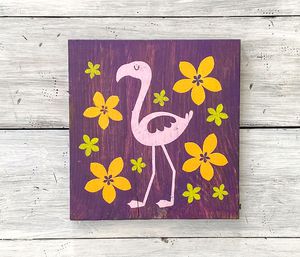Flamingo and Flowers／フラミンゴと花(BB-MS-109)