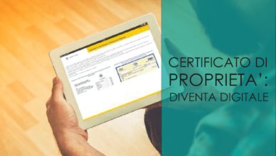 certificato di proprietà diventa digitale