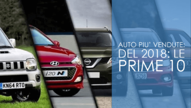 auto più vendute del 2018: le prime 10