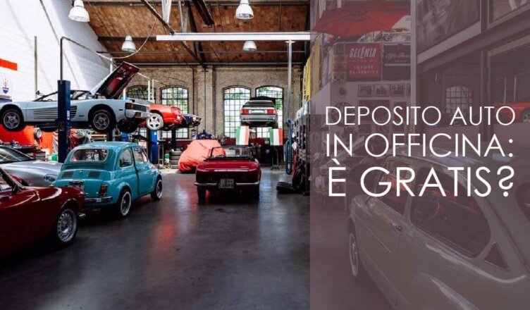 deposito auto in officina