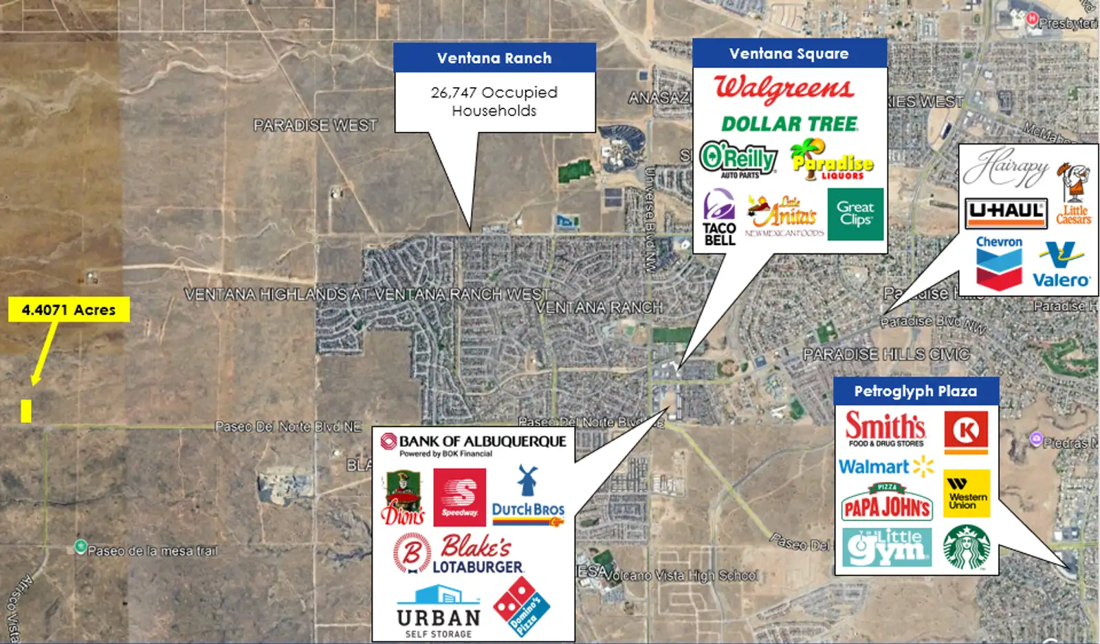 4.4 ac Paseo Del Norte & Atrisco Vista $1.19 SF image 3
