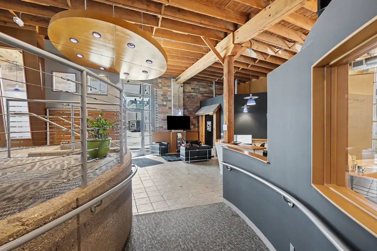 Modern Office with Grand River Views image 8