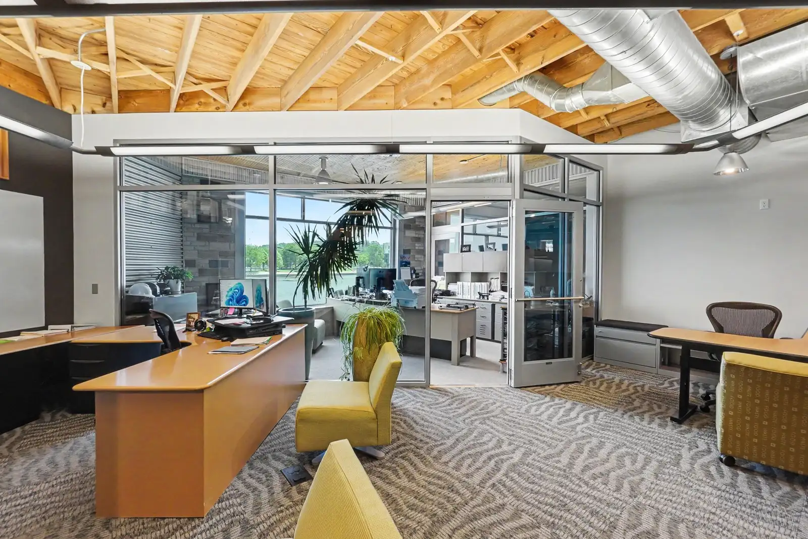 Modern Office with Grand River Views image 13