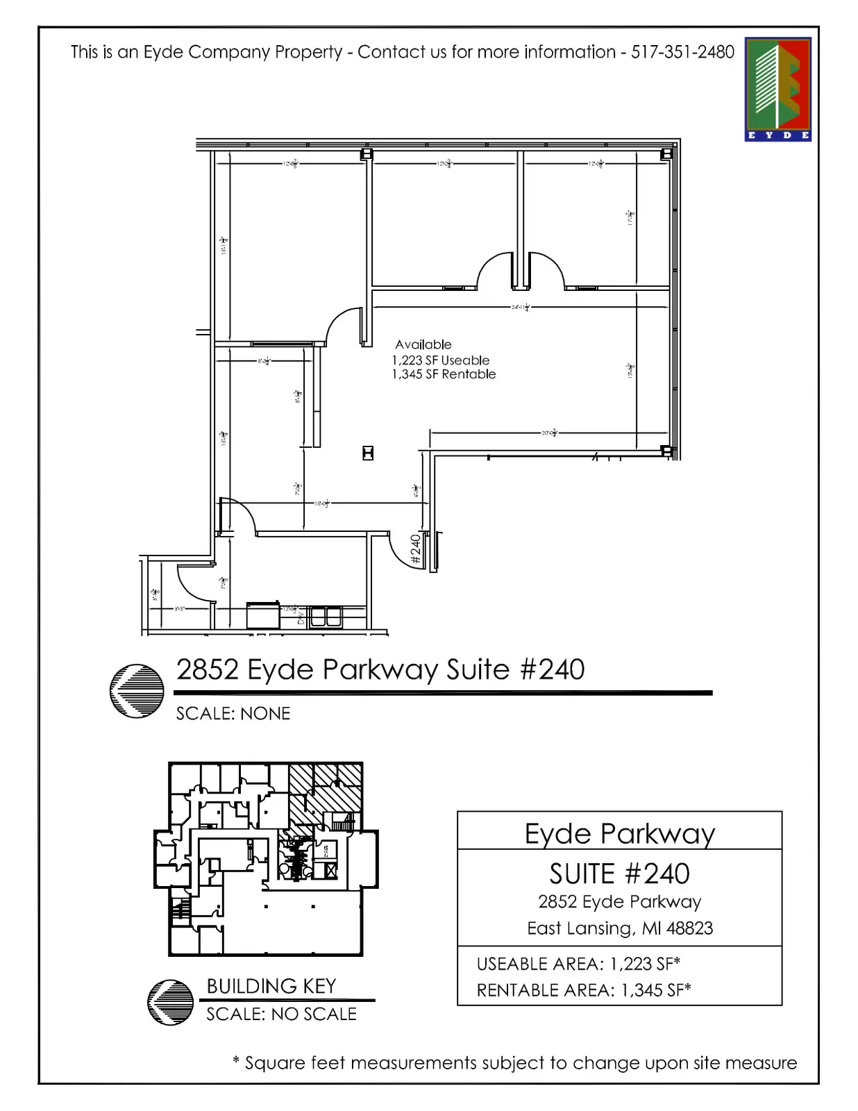 Suite 240 - 2852 Eyde Parkway