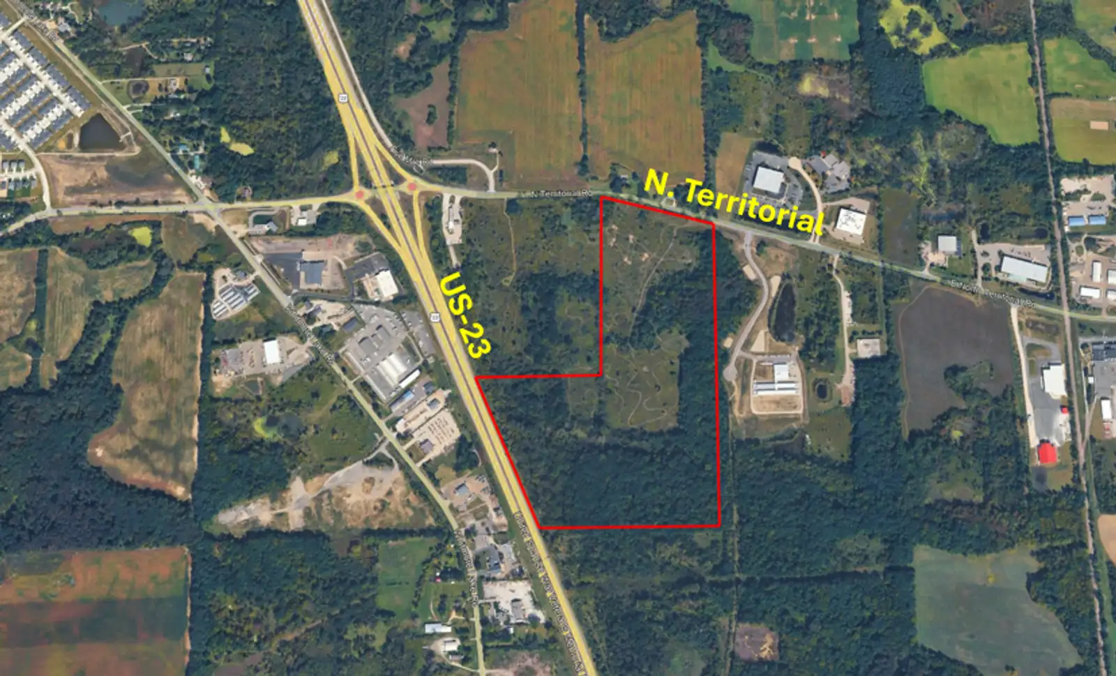 N Territorial Rd and US-23