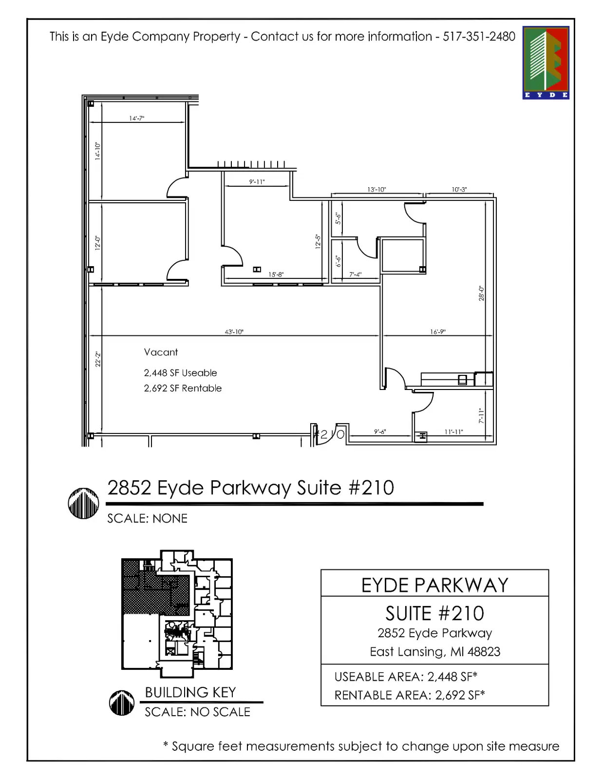 Suite 210 - 2852 Eyde Parkway