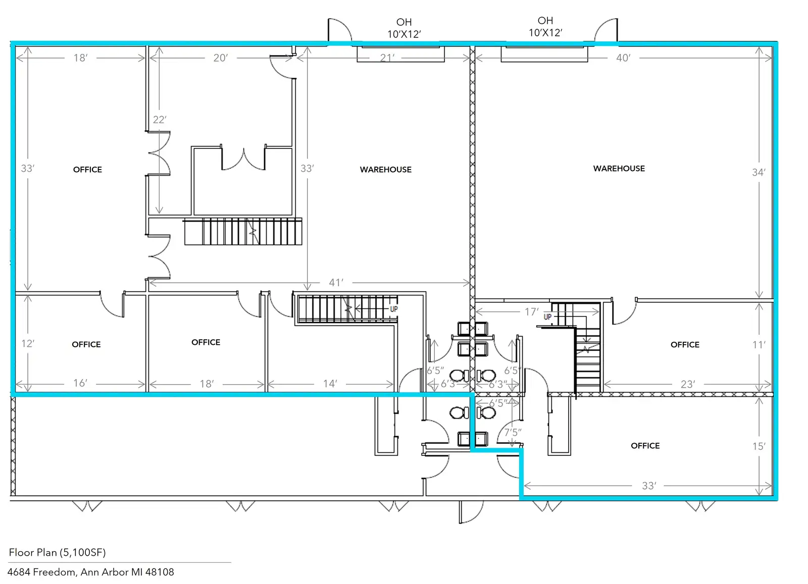 4684 - Ann Arbor Office/Flex/ Warehouse for Lease - Pittsfield Twp