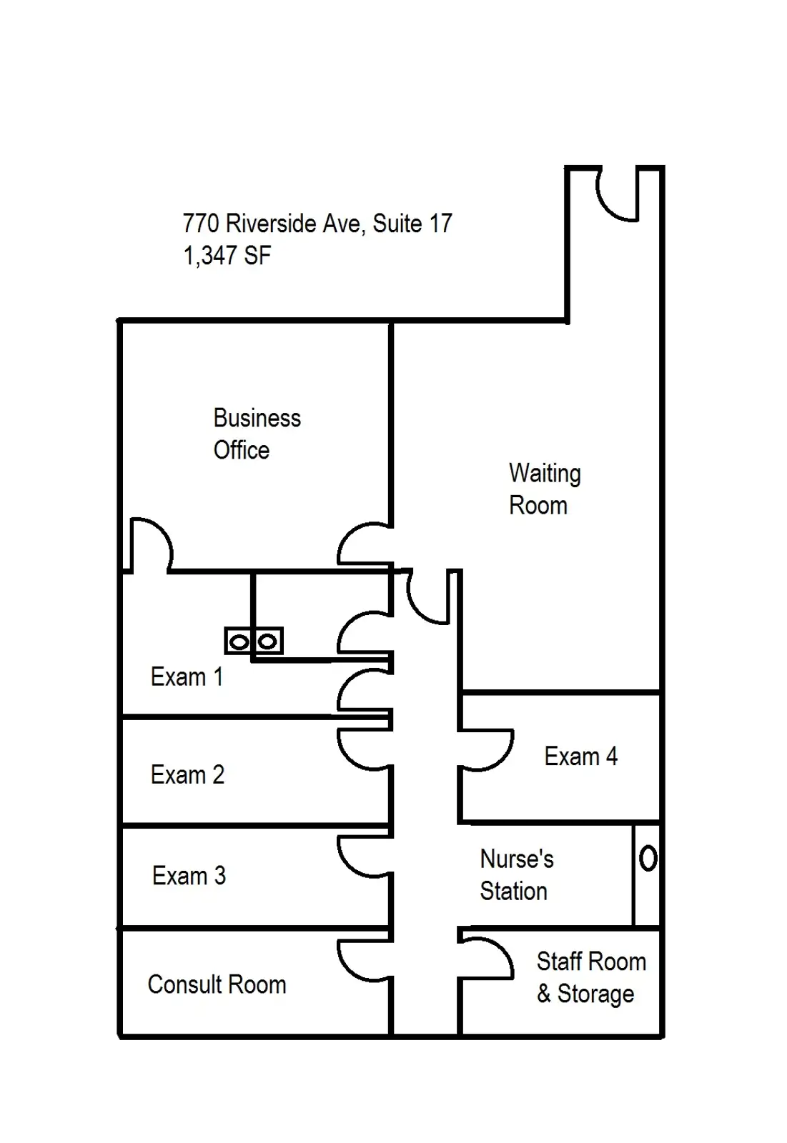 Suite 17 - Lower Level - Medical, Dental & Office Suites for Lease in Adrian