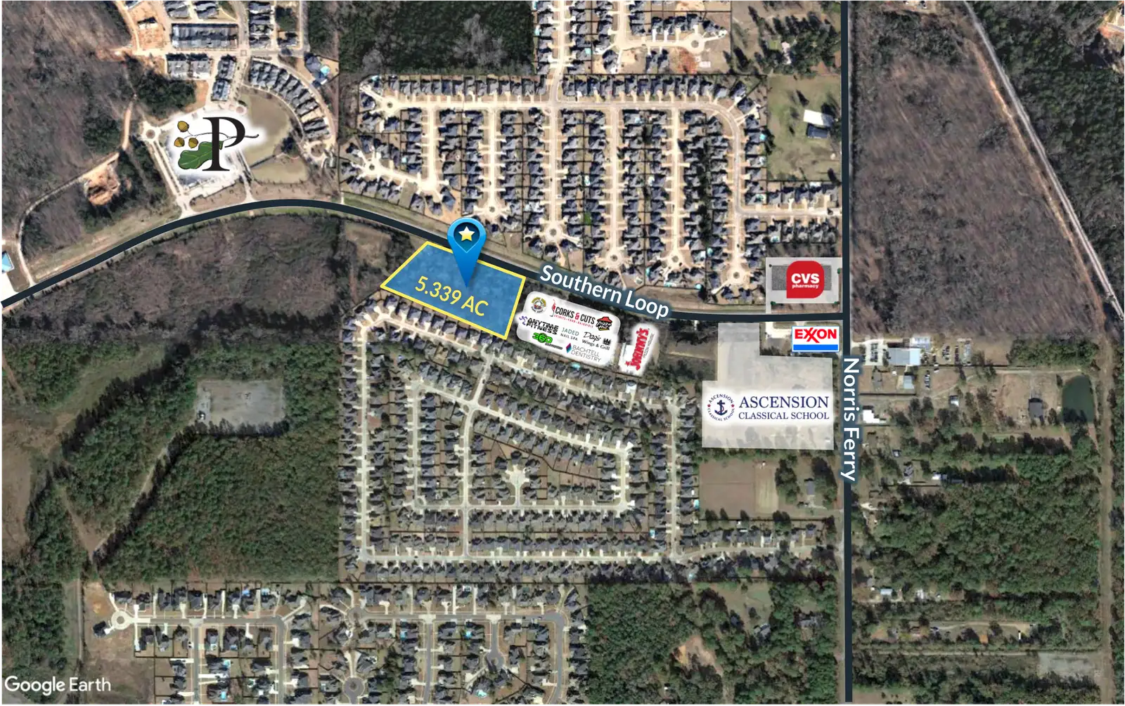 5.339 Acres on Southern Loop 1900 Southern Loop
