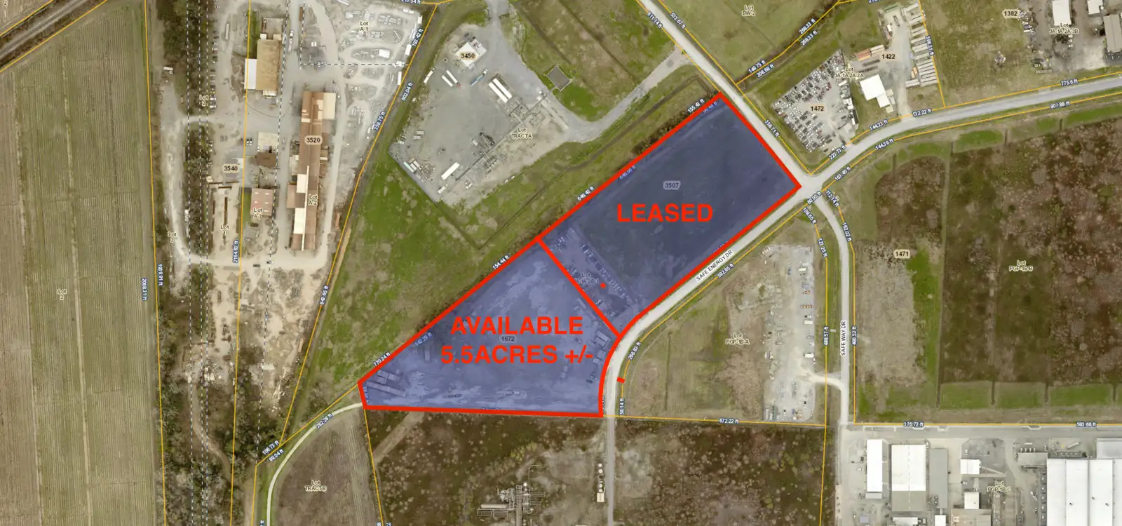 5.5 Acres+/- Stabilized Laydown Yard | I-3 Zoning
