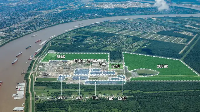 Mississippi River Industrial Sites with Rail, Dock & Pipeline Access | Up to 350 Acres Available thumbnail 2