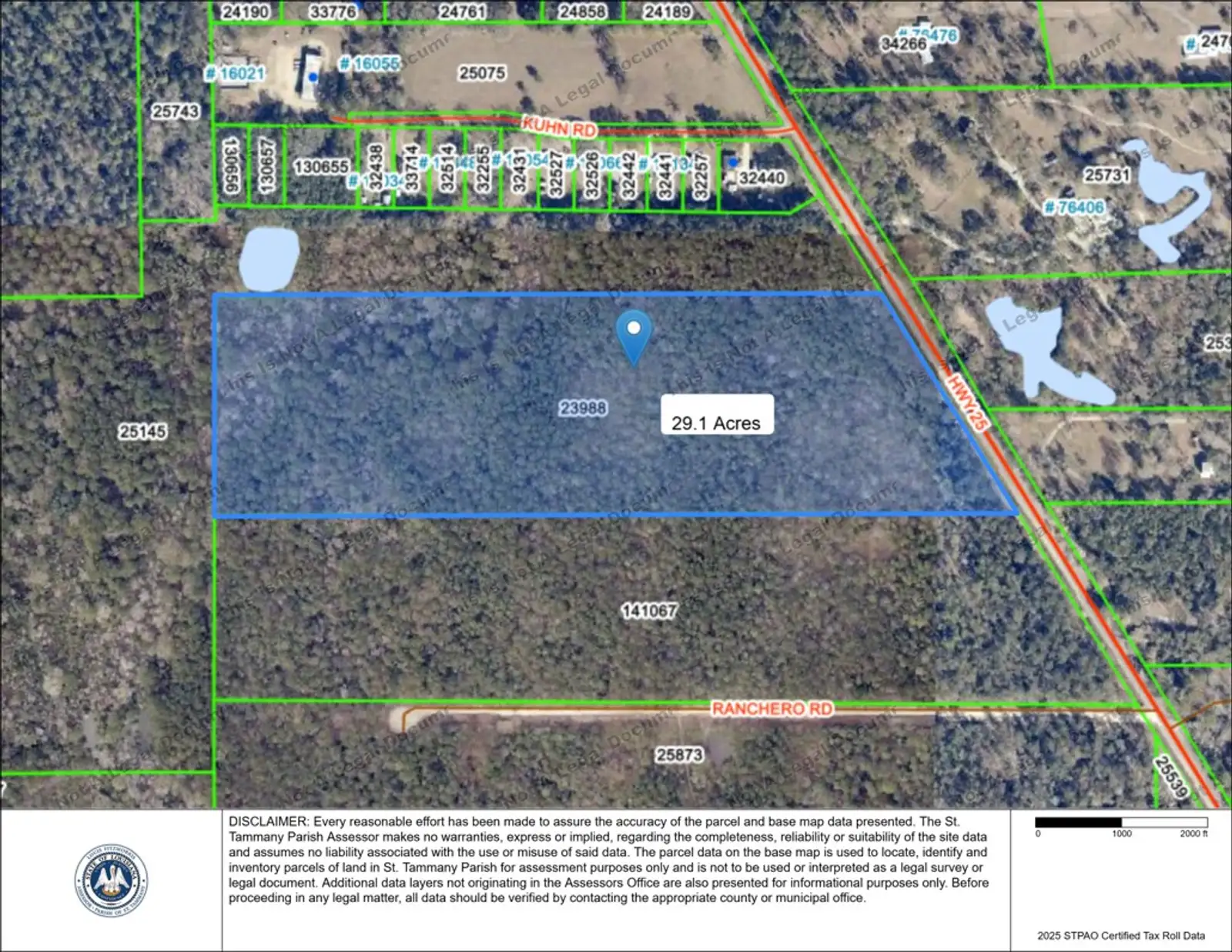 29.1 ACRES ON HIGHWAY 25, COVINGTON, LA