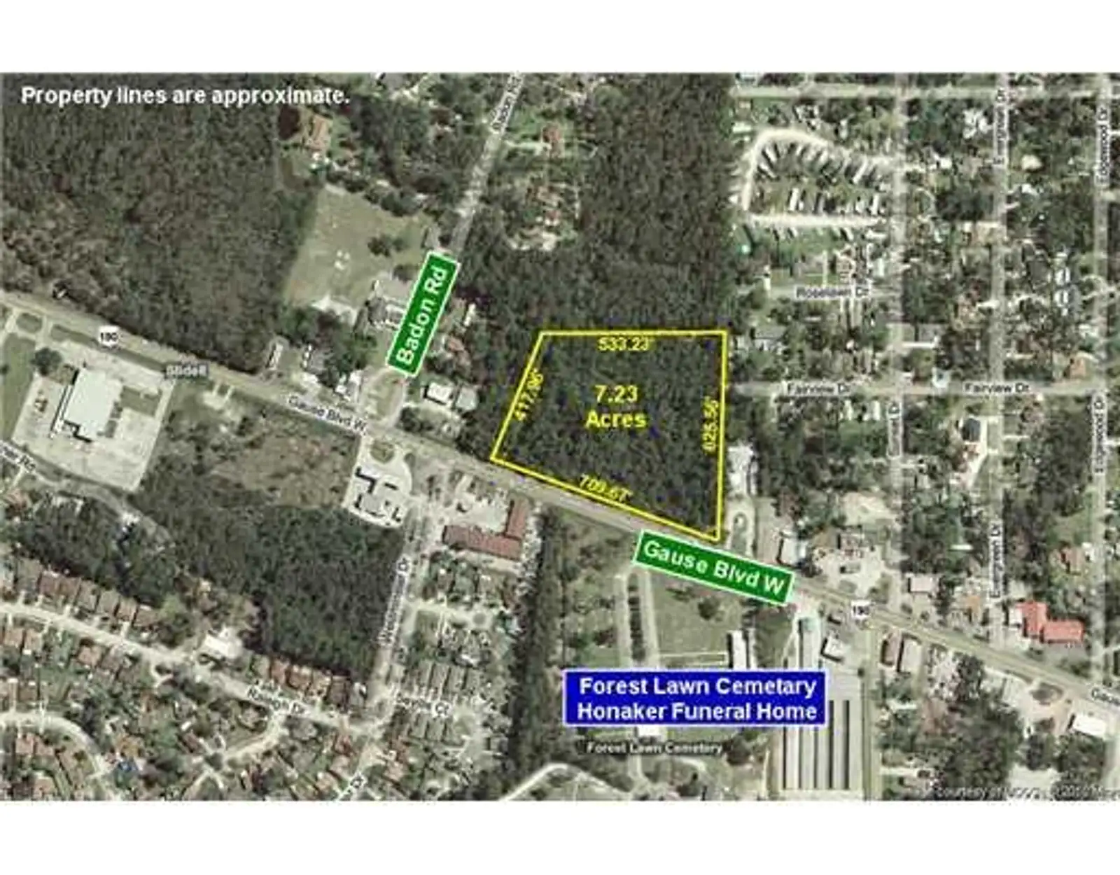 7.23 Acres Fronting Gause Blvd.