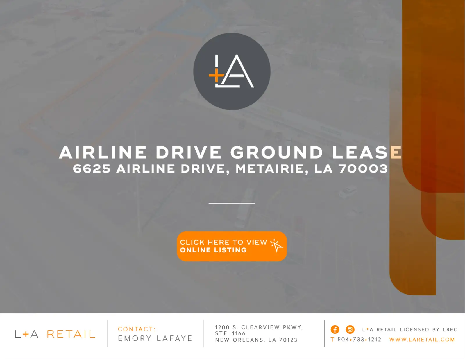 Airline Dr Ground Lease Available!