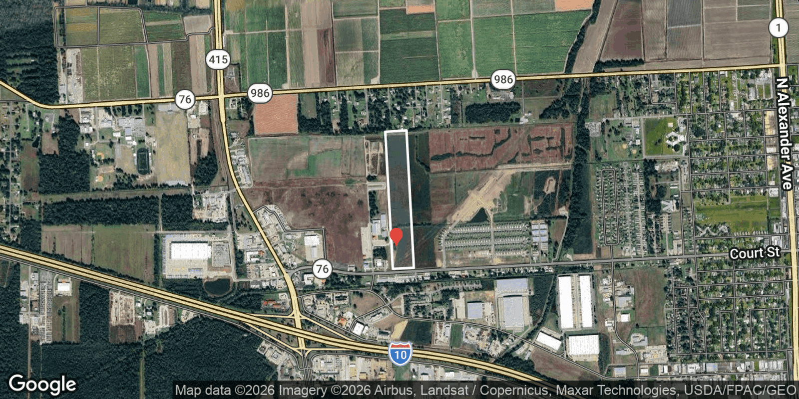 Parcel and location map preview