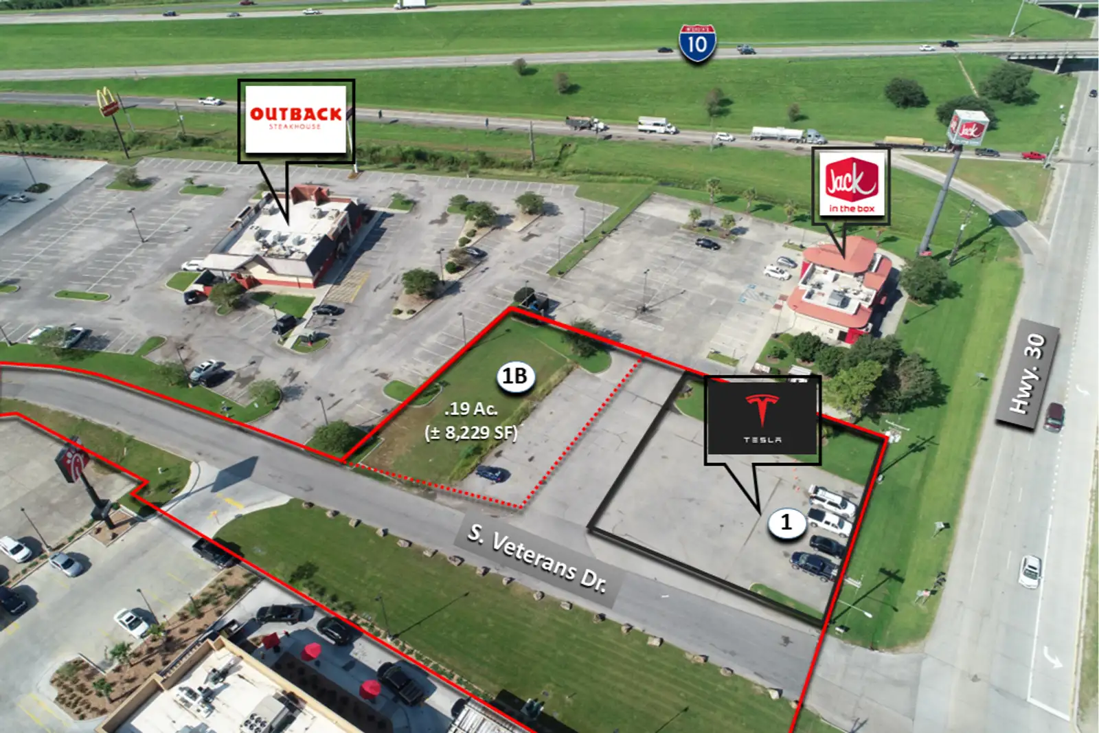 Lot 1B - Cajun Crossroads Development on Hwy. 30