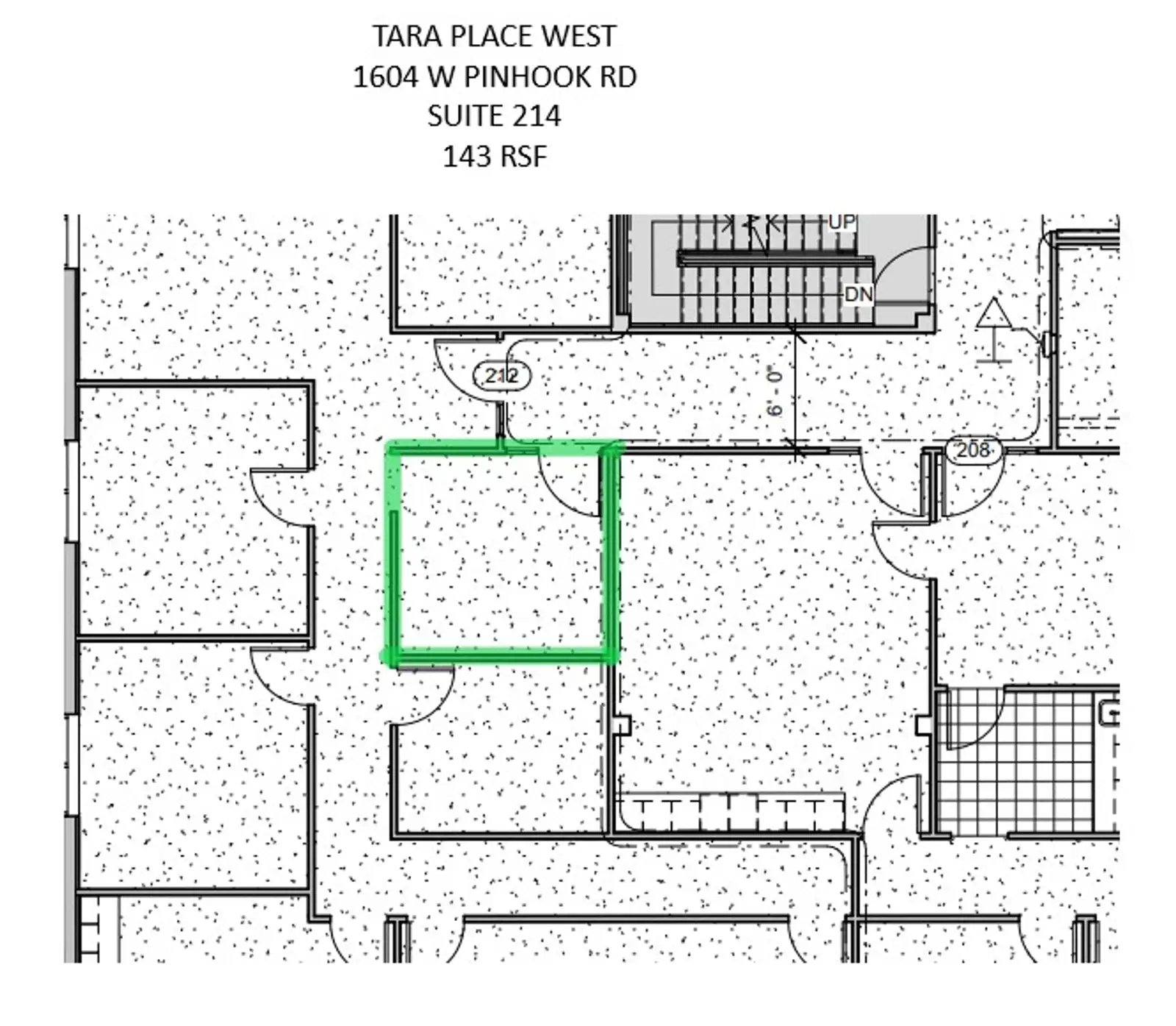 Suite 214 - Pinhook Office Space Available
