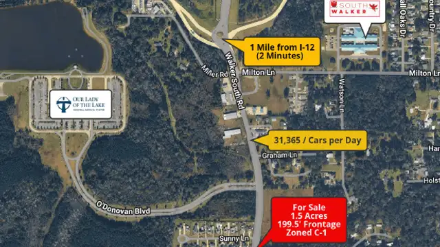 1.5 Acres - Commercial Land (2 minutes from I-12) thumbnail 2