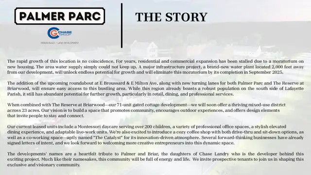 Palmer Parc Mixed Use - PALMER PARC | 6.25 ACRES | DEVELOPMENT-READY MIXED-USE SITE | FOR SALE OR LEASE thumbnail 3