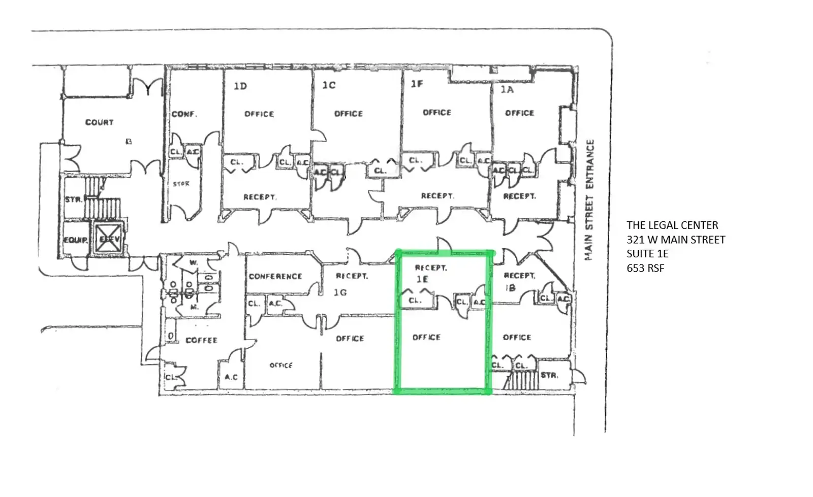 Suite 1E - Downtown Office Spaces