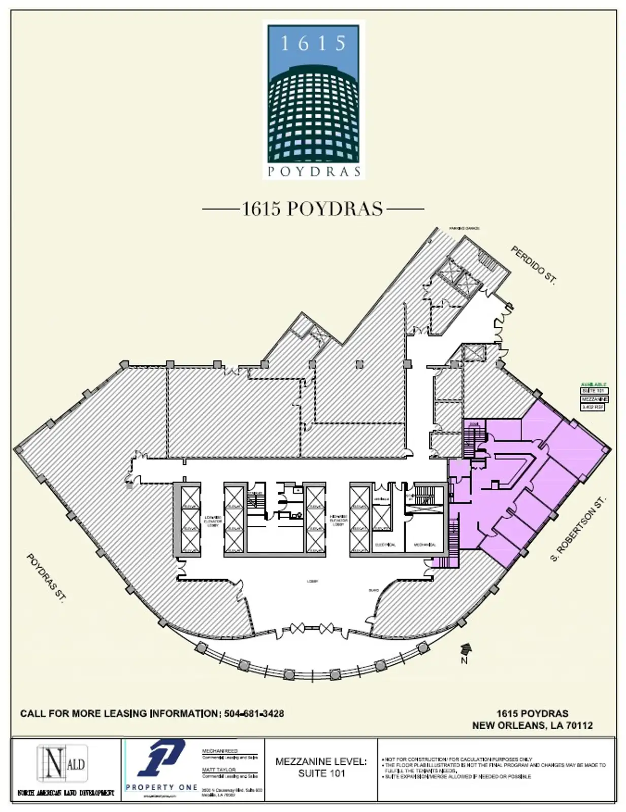 Suite 101 Mezzanine - 1615 Poydras Street