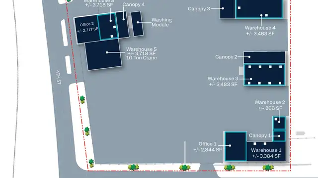 Yard-Ready Industrial on Harvey's West Bank | 3.84 Acres of Lay-Down Yard + 22,492 SF | SUBLEASE thumbnail 2