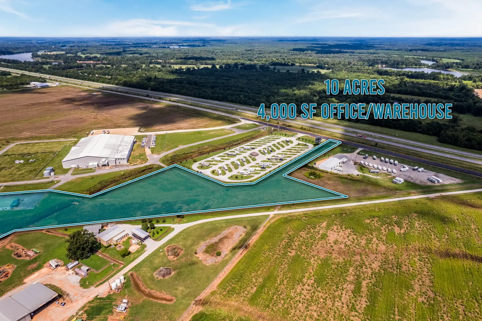 Prime 10-acre industrial tract on Hwy 1 in Boyce, LA image 3