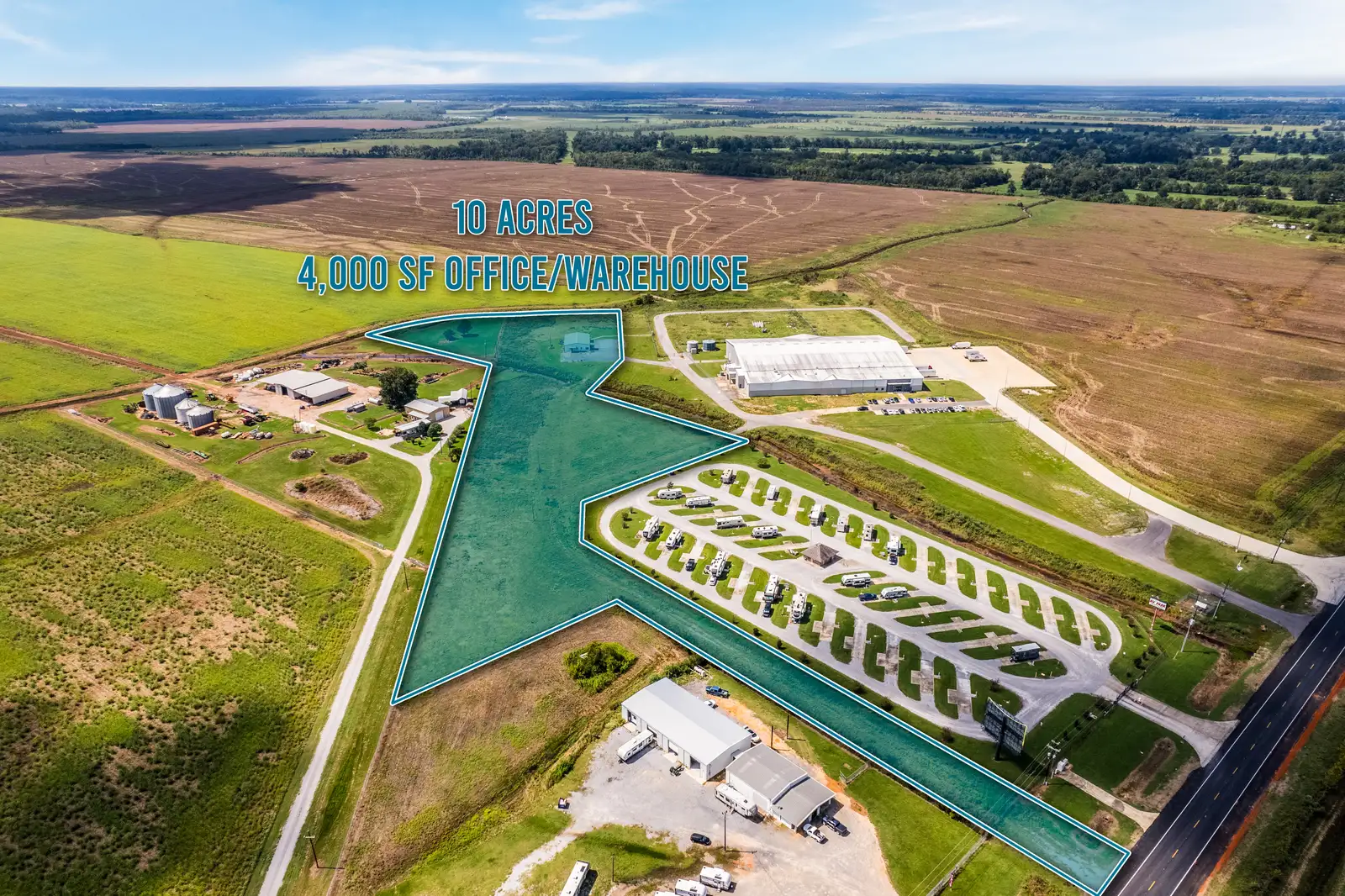 Prime 10-acre industrial tract on Hwy 1 in Boyce, LA image 1