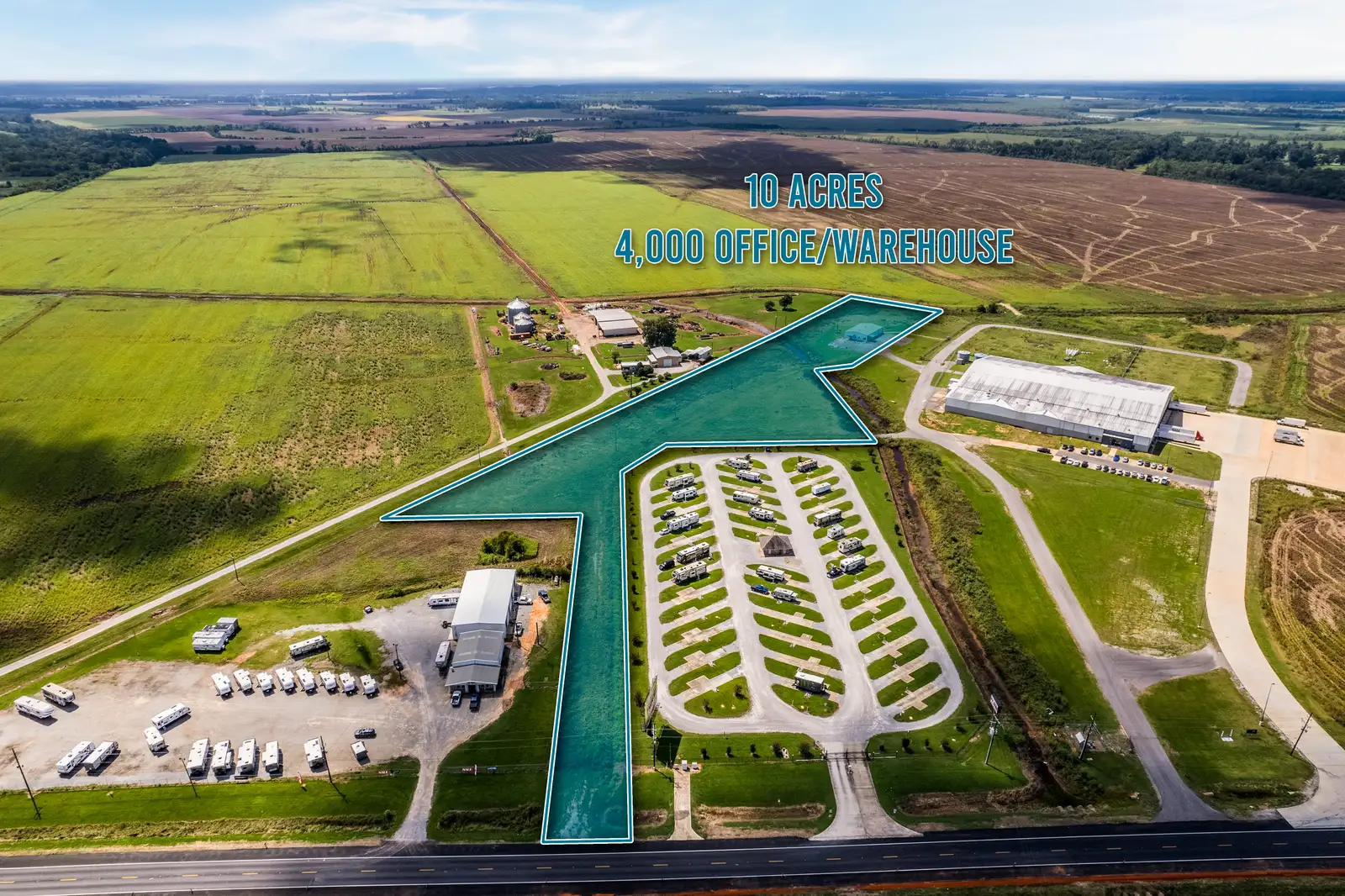Prime 10-acre industrial tract on Hwy 1 in Boyce, LA image 2