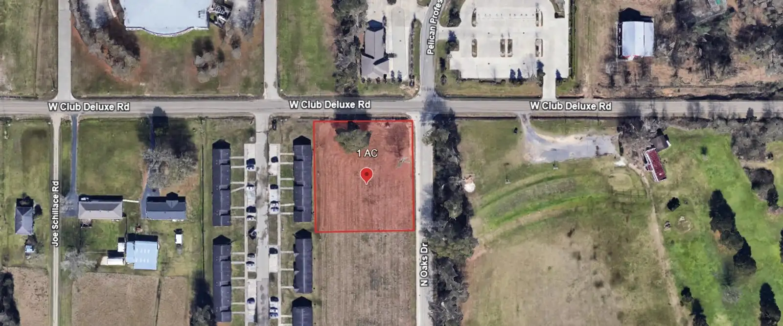 1 AC Corner W Club Deluxe Rd & N Oaks Dr.