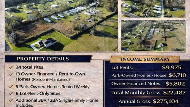 24-Site Mobile Home Park + 12 Site Expansion | $206K NOI | Gonzales, LA thumbnail 4