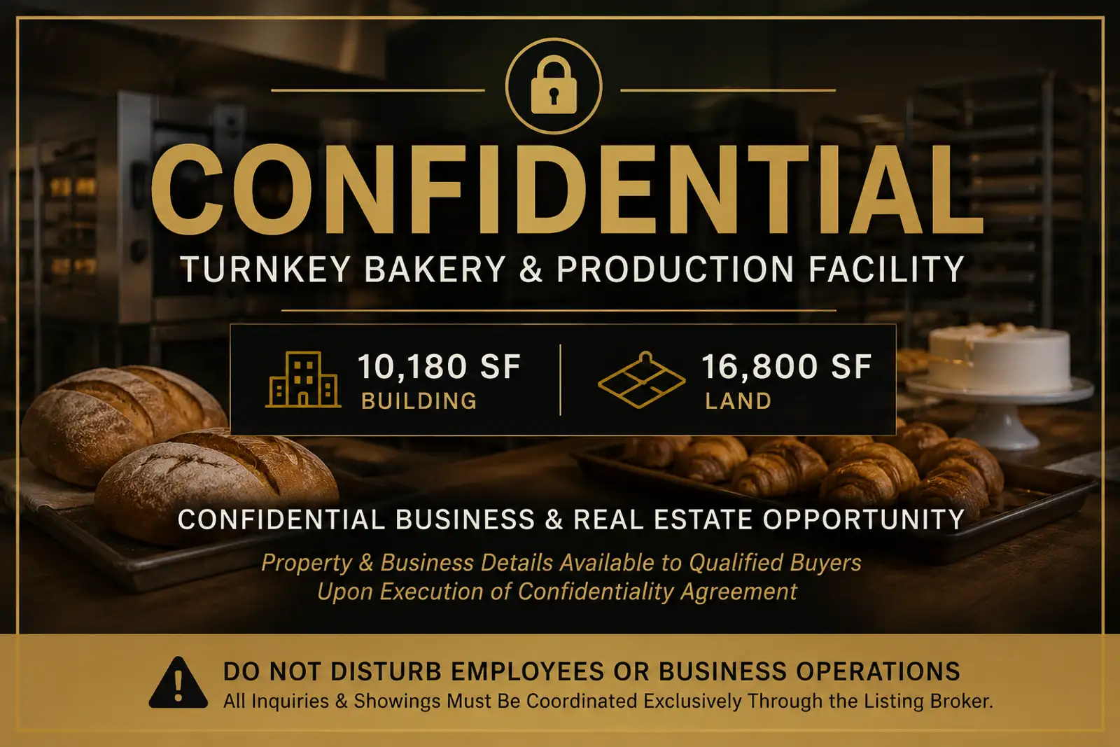 CONFIDENTIAL TURNKEY BAKERY & PRODUCTION FACILITY