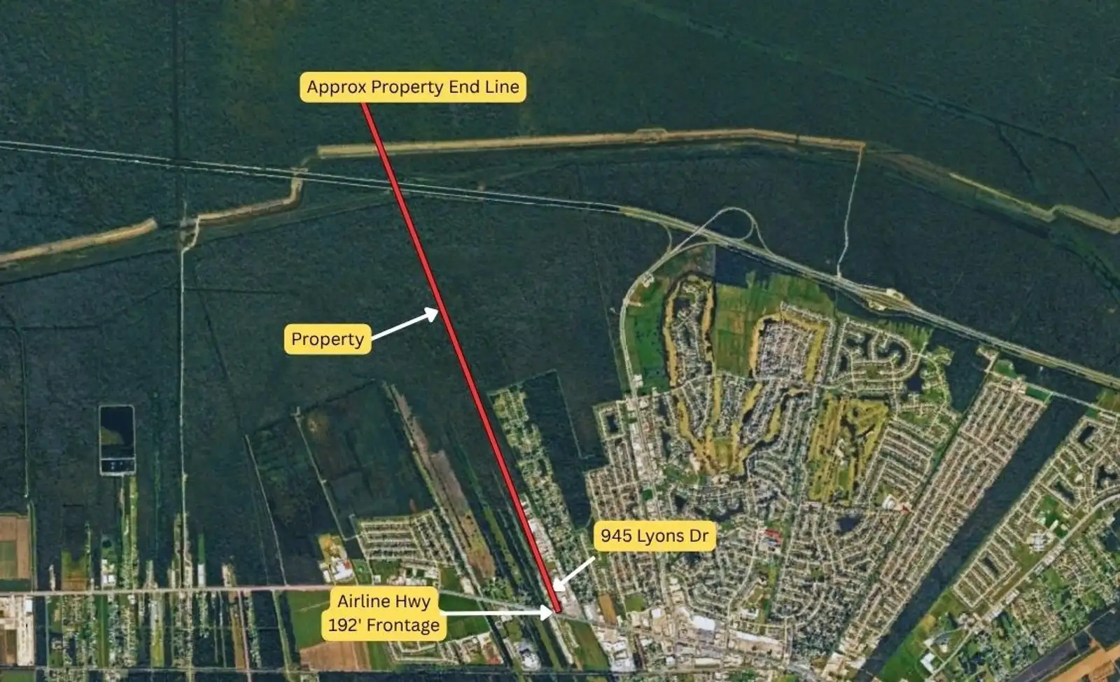 DEVELOPMENT OPPORTUNITY | 67.70 ACRES WITH AIRLINE HIGHWAY FRONTAGE